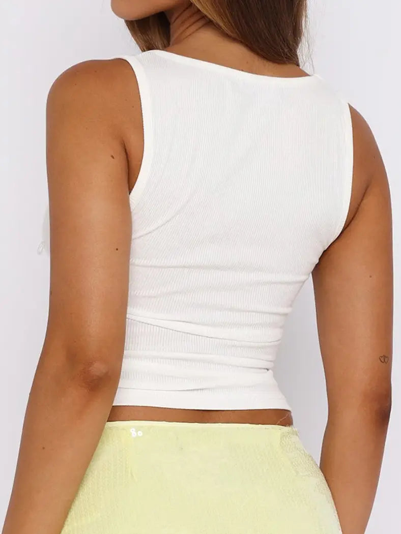 Rhinestone Embellished Tank Top
