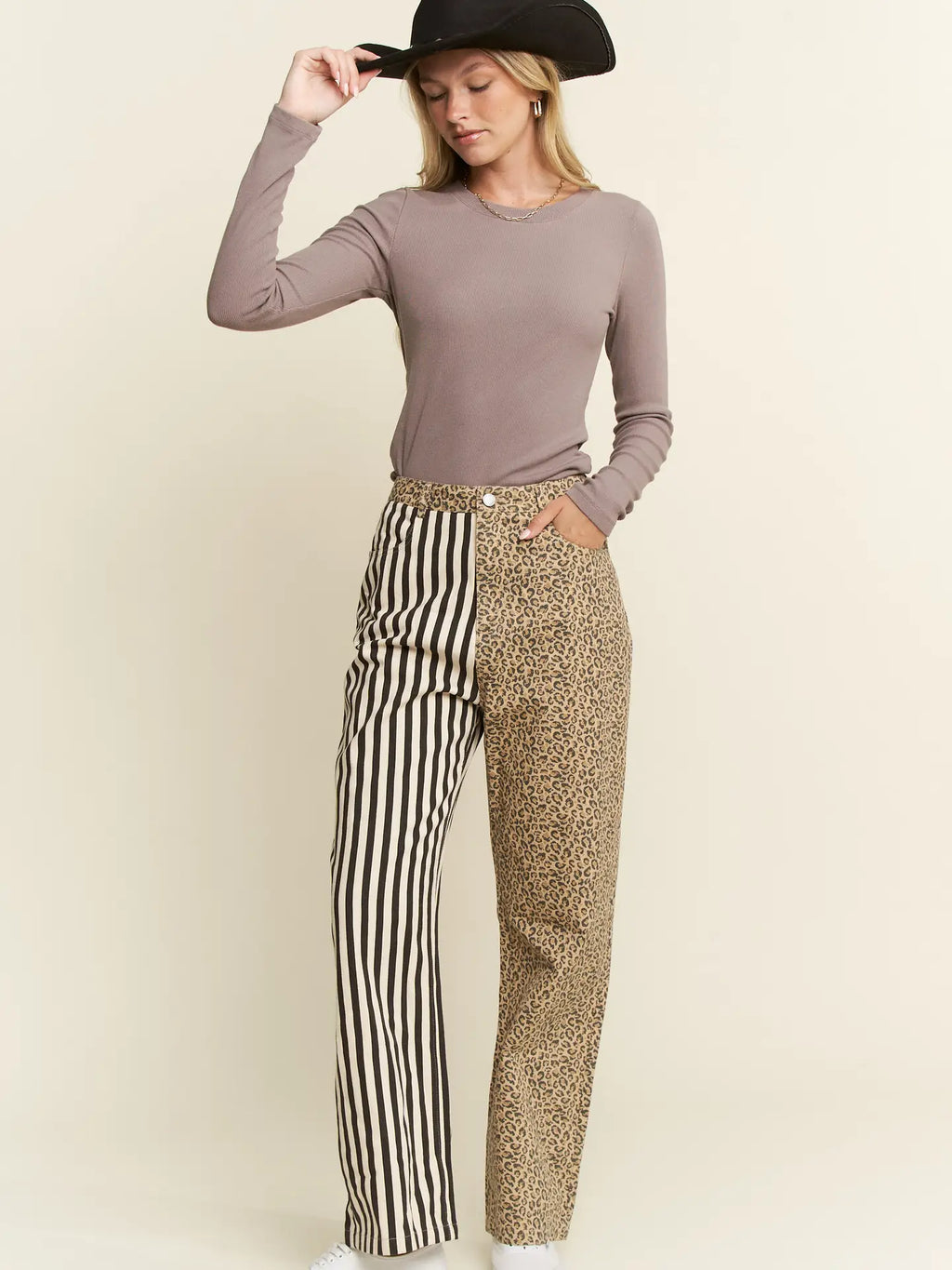 The Jamin Leopard - Stripe Pants