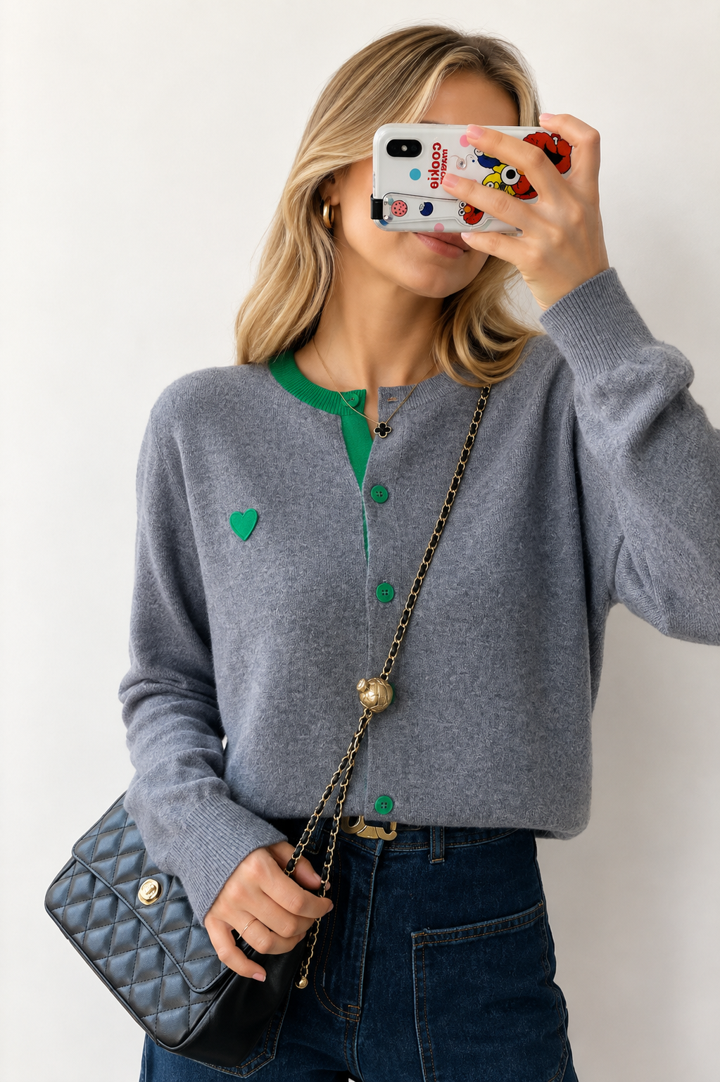 The Kelly Heart Cardigan