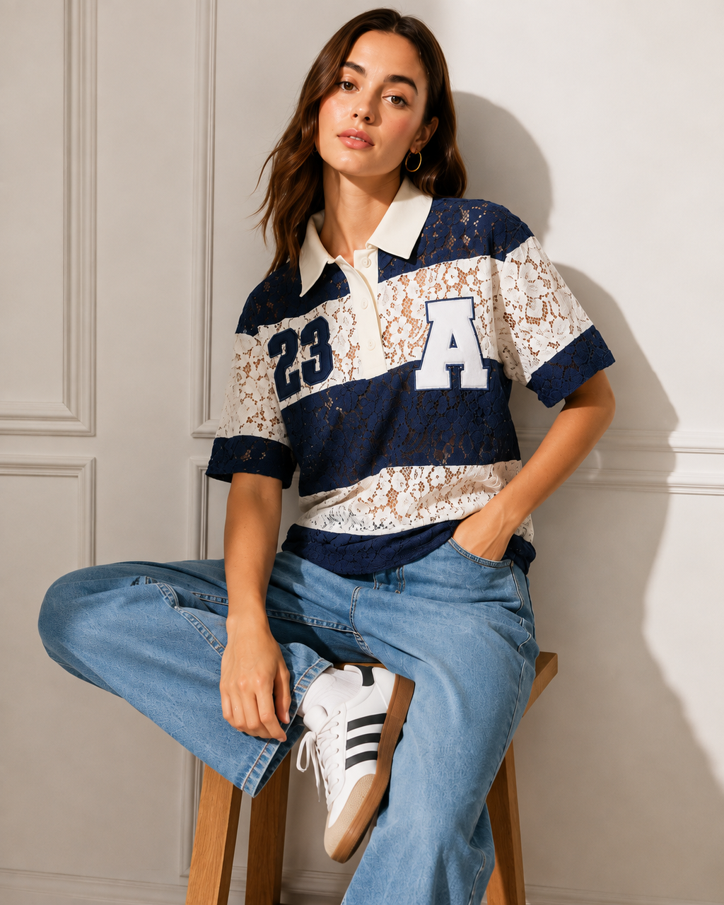 The Varsity Lace Rugby Top